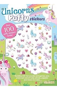 Puffy Sticker Book Unicorns Paperback